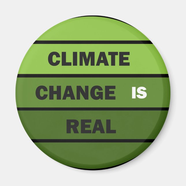 Aimant Le changement climatique est une réelle prise de c (Devant)