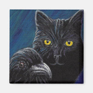 Aimant Le chat du Poe et l'aimant de Raven