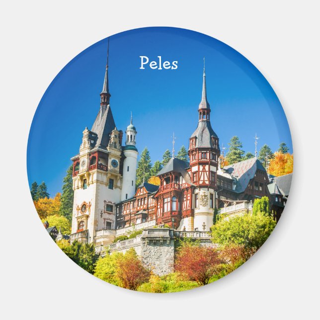 Aimant Le château de Peles Sinaia (Devant)