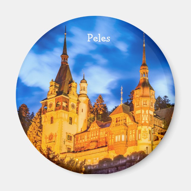 Aimant Le château de Peles Sinaia (Devant)