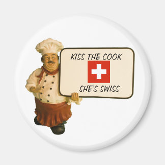 Aimant Le Chef Dit Embrasser Le Cuisinier