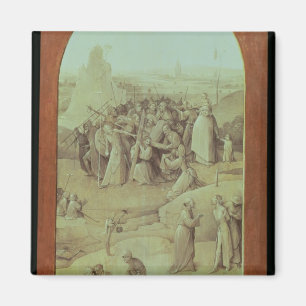 Aimant Le Christ sur la route vers le calvaire