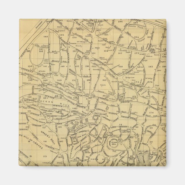 Aimant Le cimetière de bois vert (Devant)