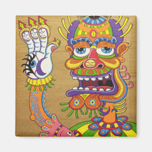 Aimant Le clown est un homme de guerre déguisé