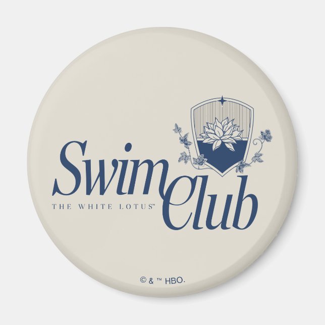Aimant Le Club de natation White Lotus (Devant)