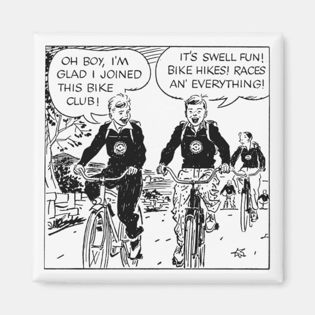 Aimant le club de vélo (Devant)