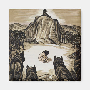 Aimant Le club de village, "du livre de jungle", par