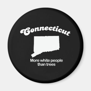 Aimant Le Connecticut - plus de personnes de race blanche