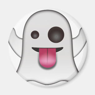 Aimant Le Cool-fantôme effrayant Emoji s'amuse