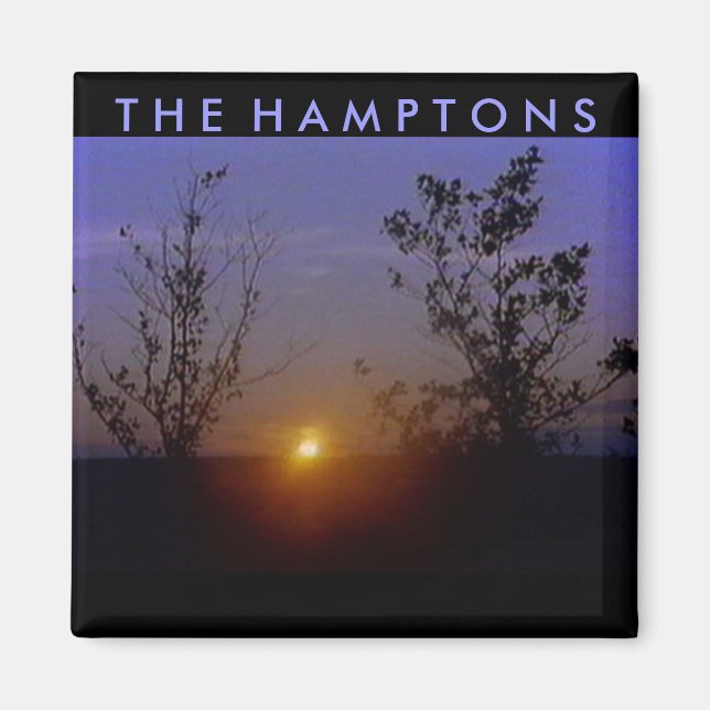 Aimant Le coucher de soleil des Hamptons (Devant)