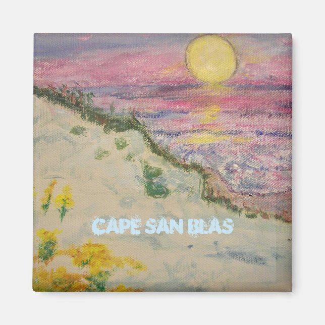 Aimant Le coucher de soleil du Cap San Blas (Devant)