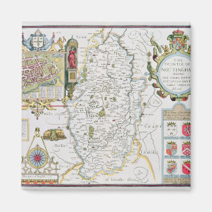 Aimant Le Countie de Nottingham, gravé par Jodocus