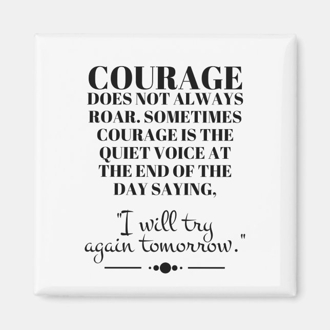 Aimant Le Courage N'Est Pas Toujours Roar (Devant)
