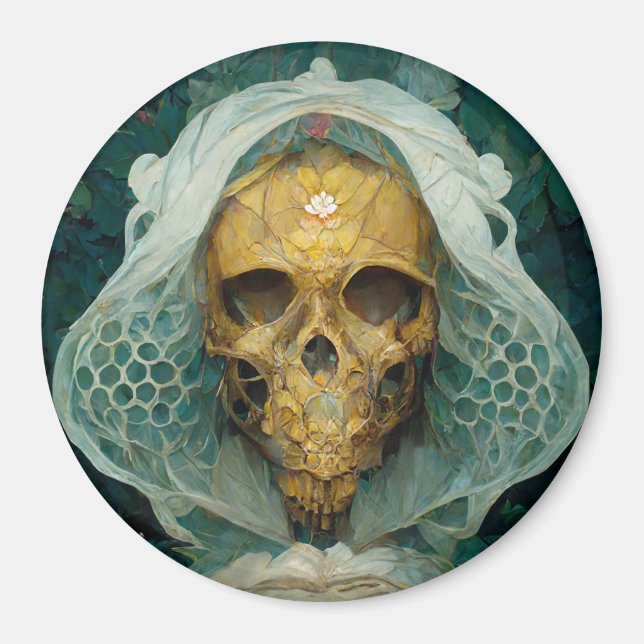 Aimant Le crâne d'abeille de drone Imaginaire Sci-Fi (Devant)