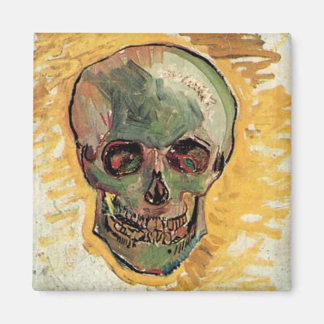 Aimant Le crâne de la vie morte par Vincent van Gogh (Devant)