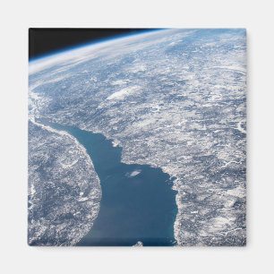 Aimant Le Cratère Manicouagan Et Le Saint-Laurent