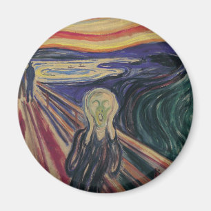 Aimant Le cri d'Edvard Munch, l'expressionnisme Vintage