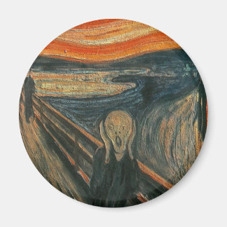 Aimant Le cri (Texturé) d'Edvard Munch