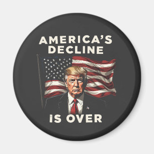 Aimant Le déclin de l'Amérique sur Trump Patriotique Amér