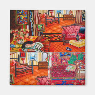 Aimant Le design unique et coloré de la maison de Matisse