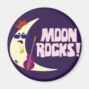 Aimant Le dessin animé Moon Rocks