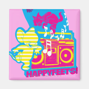 Aimant Le dopant bat les pieds heureux