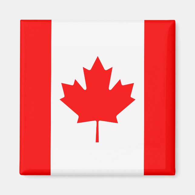 Aimant Le drapeau canadien - Souvenir du Canada (Devant)