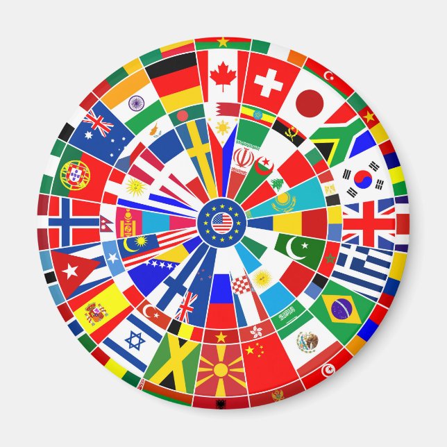 Aimant le drapeau mondial fléchettes de jeu de plateau ta (Devant)