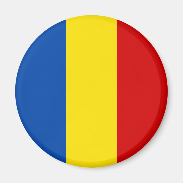 Aimant Le drapeau roumain (Devant)