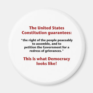 Aimant Le droit de réunion - Ce à quoi ressemble la démoc