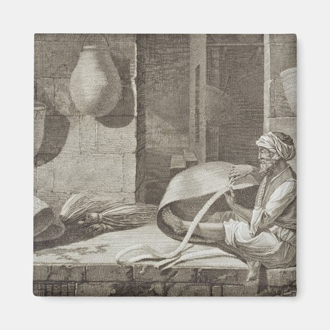 Aimant Le fabricant de paniers, du volume II Arts et méti (Devant)