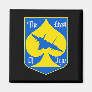 Aimant Le Fantôme de Kiev Kiev Ukraine Pilote de Chasse A