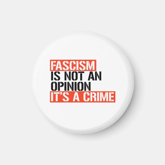 Aimant Le fascisme n'est pas une opinion (Devant)