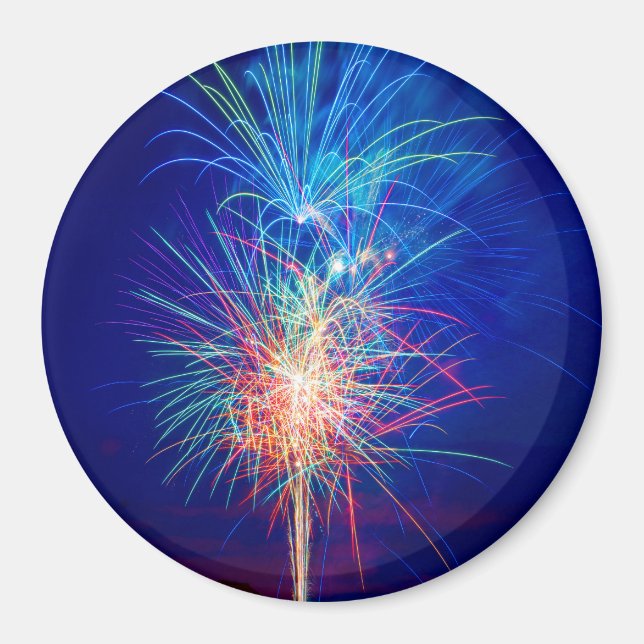 Aimant Le feu d'artifice à la mise du soleil (Devant)