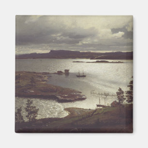Aimant Le fjord de Sandvik par Hans Gude