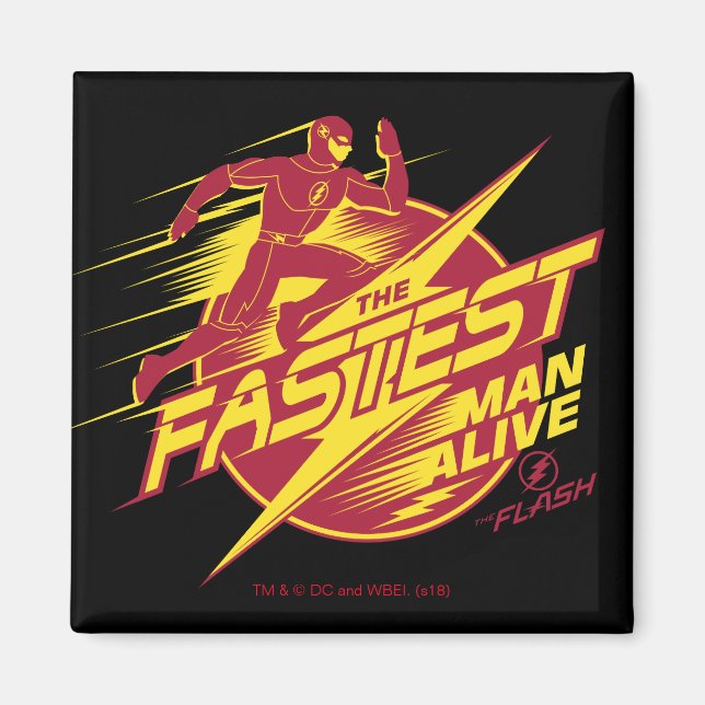 Aimant Le Flash | L'Homme Le Plus Rapide Vit (Devant)