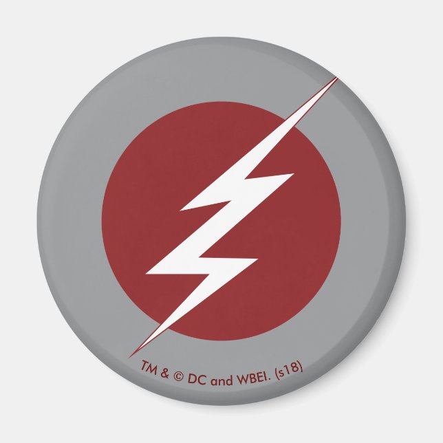 Aimant Le Flash | Logo du boulon éclair (Devant)