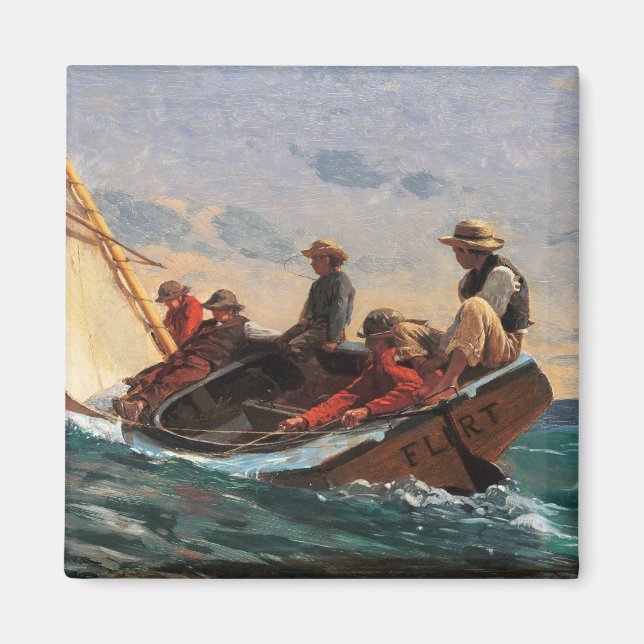Aimant Le Flirt (1874) de Winslow Homer (Devant)