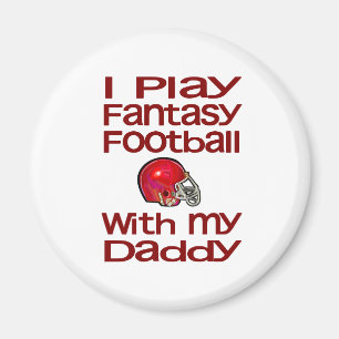Aimant Le football d'imaginaire de jeu avec le papa