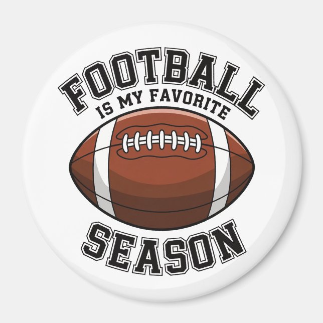 Aimant Le football est ma saison préférée (Devant)