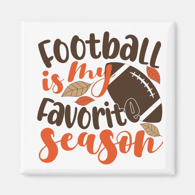 Aimant Le football est ma saison préférée (Devant)