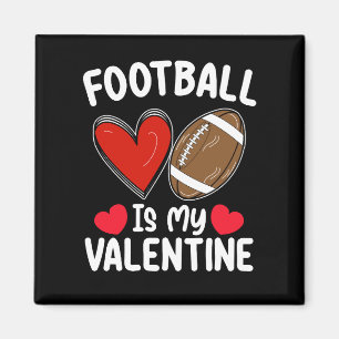 Aimant Le football est mon jour de la Saint-Valentin spor