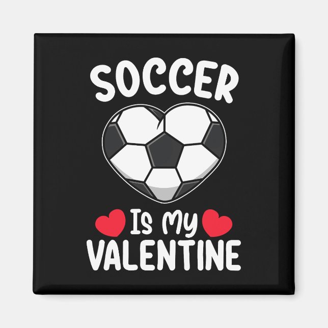 Aimant Le Football Est Mon Sport De Saint Valentin (Devant)