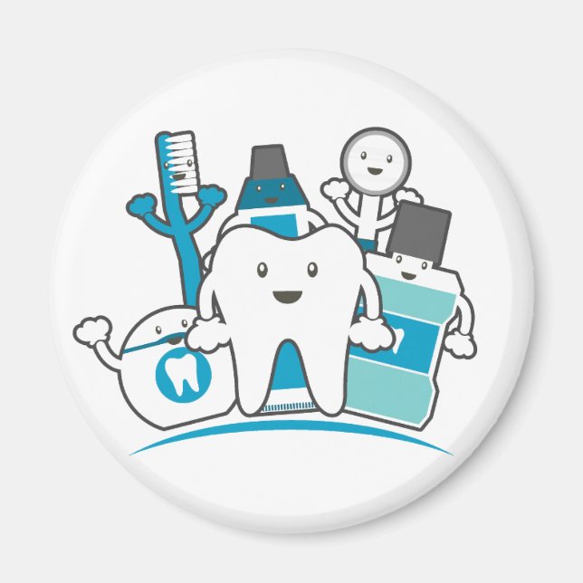 Aimant Le gang des dents propres (Devant)