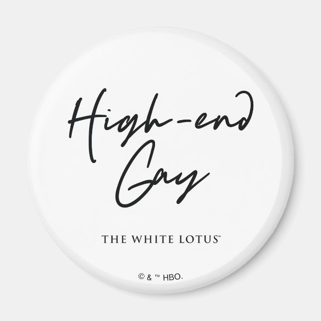 Aimant Le Gay Haut De Gamme - Le Lotus Blanc (Devant)