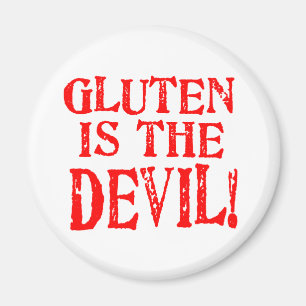 Aimant Le gluten est le diable