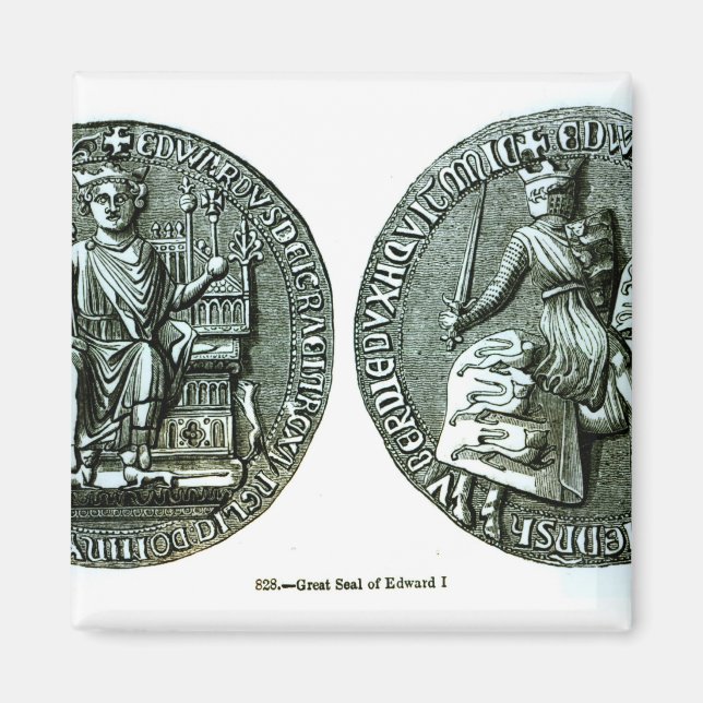 Aimant Le grand sceau d'Edward Ier (Devant)