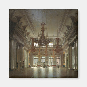 Aimant Le Hall du maréchal de champ pendant l'hiver