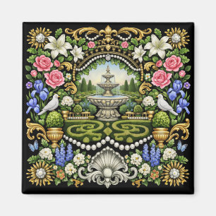 Aimant Le jardin inspiré du Roi Soleil de Versailles 