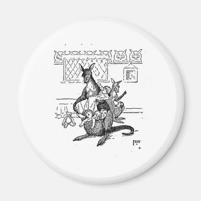 Aimant Le Kangaroo de la mère (Devant)